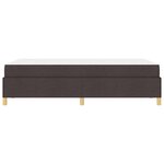 vidaXL Lit à ressorts Marron foncé et Blanc 120 x 190 cm tissu