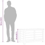 vidaXL Boîte à coussins d'extérieur 100x50x56 cm Bois de sapin massif