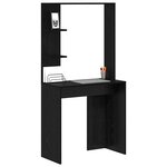 vidaXL Bureau Chêne noir 78 5 x 37 x 154 5 cm Bois d'ingénierie