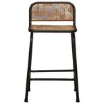 vidaXL Tabourets de bar lot de 4 46x35 5x70cm bois massif récupération