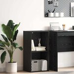 vidaXL Bibliothèque Chêne noir 40 x 30 x 77 cm Bois d'ingénierie