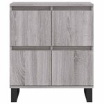 vidaXL Buffet Sonoma gris 60x35x70 cm Bois d'ingénierie