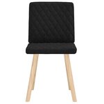 vidaXL Chaises à manger lot de 2 noir tissu