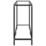 vidaXL Table console Transparent 100x35x75 cm Verre trempé