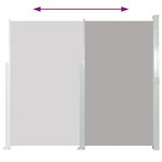 vidaXL Auvent latéral rétractable de patio 160 x 300 cm Gris