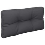 vidaXL Coussin de palette noir 80x40x12 cm tissu
