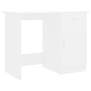 vidaXL Bureau Blanc 100x50x76 cm Bois d'ingénierie
