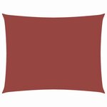 vidaXL Voile de parasol tissu oxford rectangulaire 3x4 m terre cuite