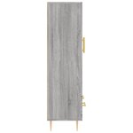 vidaXL Buffet haut sonoma gris 69 5x31x115 cm bois d'ingénierie