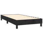 vidaXL Sommier à lattes de lit avec matelas Noir 100x200 cm Velours