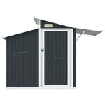 vidaXL Abri de jardin Anthracite 270x130x208 5 cm Acier galvanisé