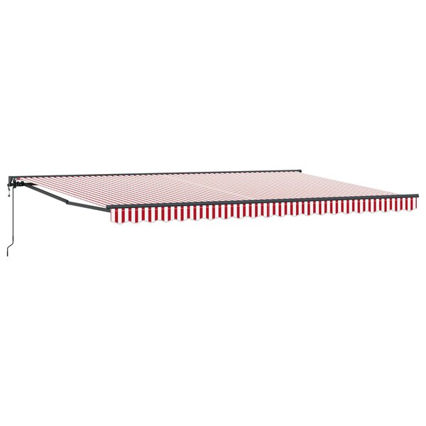 vidaXL Cadre d'auvent Rouge et Blanc 500 × 300 cm