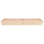 vidaXL Cadre de lit à LED 75x190 cm petit simple bois massif