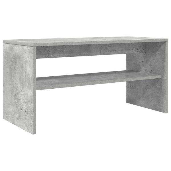 vidaXL Meuble TV Gris béton 80 x 35 x 40 cm Bois d'ingénierie