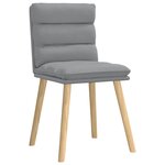 vidaXL Chaises à manger lot de 6 gris clair tissu