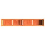 vidaXL Jardinières 2 Pièces cire marron bois de pin massif