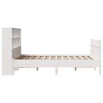vidaXL Cadre de lit sans matelas blanc 140x190 cm bois de pin massif