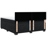 vidaXL Sommier à lattes de lit et matelas Noir 200x200 cm Velours