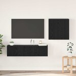 vidaXL Ensemble meuble TV 4 Pièces Chêne noir 120 x 30 x 30 cm