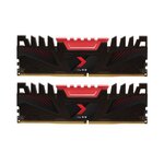 PNY Mémoire PC DDR4 2666, 2KIT, AXR - 16 Go (MD16GK2D4266616XR)