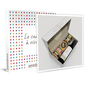 SMARTBOX - Coffret Cadeau Assortiment artisanal à domicile : foie gras  terrines et vin rouge bio -  Gastronomie