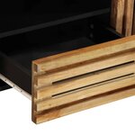 vidaXL Meuble TV 100x34x46 cm bois massif de manguier brut