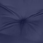 vidaXL Coussins de chaise à dossier bas lot de 6 bleu marine