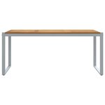 vidaXL Table de Jardin Gris 180 x 90 x 75 cm Bois d'Acacia Massif