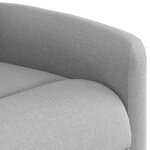 vidaXL Fauteuil inclinable gris nuage tissu