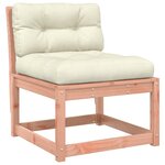 vidaXL Salon de jardin 5 Pièces avec coussins bois massif douglas