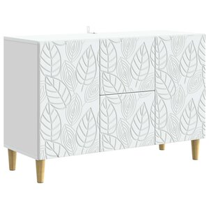 vidaXL Buffet Blanc 89 x 34 5 x 60 cm Bois d'ingénierie