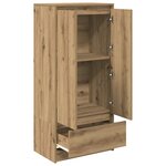 vidaXL Armoire avec tiroir chêne artisanal 55 5x34x119 5 cm