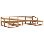 vidaXL Ensemble de canapés d'extérieur 6 pc Naturel