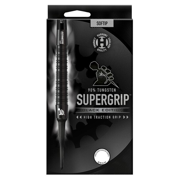 Fléchettes Supergrip 90 Black Edition pointe plastique 18g