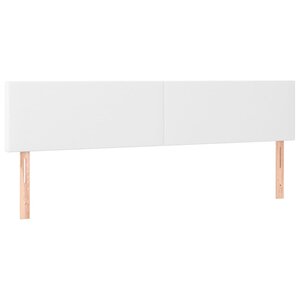 vidaXL Têtes de lit 2 Pièces Blanc 90x5x78/88 cm Similicuir