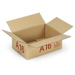 Caisse carton galia simple cannelure avec rabats 30x20x12 5 cm (lot de 20)