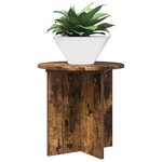 vidaXL Support de Plante 2 pièces Chêne fumé 40 x 40 x 40 cm