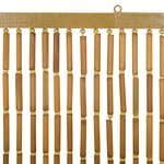 vidaXL Rideau de porte anti-insectes multicolore 100 x 200 cm Bambou