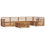 vidaXL Ensemble de canapés d'extérieur 6 Pièces Naturel