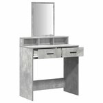 vidaXL Coiffeuse Gris béton 79 x 41 x 140 cm Bois d'ingénierie