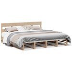 vidaXL Cadre de lit sans matelas 180x200 cm bois massif de pin