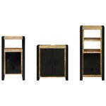 vidaXL Ensemble de mobilier de salle de bain 3 Pièces Bois Recyclé Solide