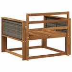 vidaXL Sofa de milieu extérieur Bois d'Acacia Massif Naturel