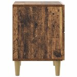 vidaXL Cabinet de chevet avec tiroir Bois ancien 43 x 34 5 x 48 cm