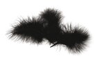 Plumes marabout noires 10 plumes 18cm