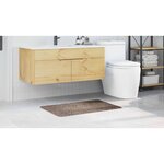 vidaXL Tapis de bain Marron 60 x 90 cm Polypropylène