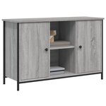 vidaXL Meuble TV sonoma gris 100x35x65 cm bois d'ingénierie