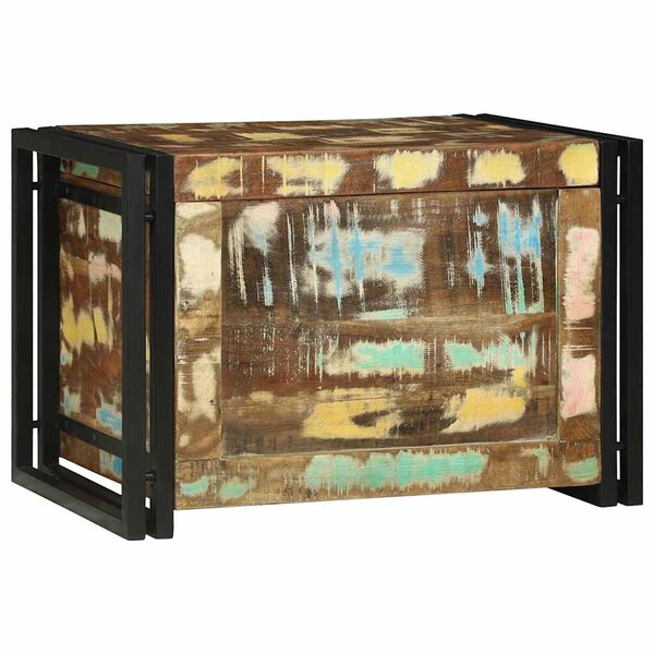 vidaXL Boîte de rangement Marron et Noir 60 x 40 x 41 cm bois recyclé