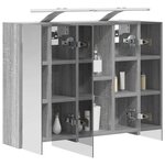 vidaXL Armoire Miroir de Salle de Bain Gris Sonoma 60 x 14 5 x 50 cm