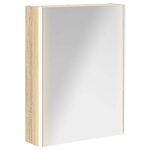 vidaXL Armoire Miroir de Salle de Bain Chêne Sonoma